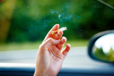 smoking and driving